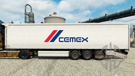 Скин Cemex на полуприцепы для Euro Truck Simulator 2