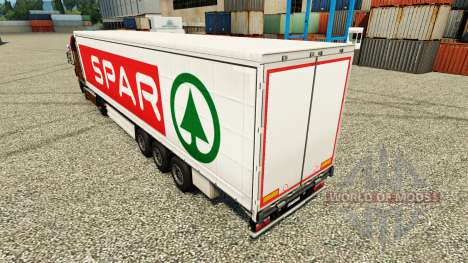 Скин SPAR на полуприцепы для Euro Truck Simulator 2