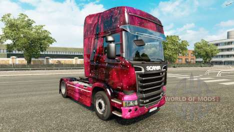 Скин Weltall на тягач Scania для Euro Truck Simulator 2