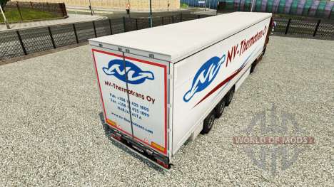 Скин NV-Thermotrans Oy на шторный полуприцеп для Euro Truck Simulator 2
