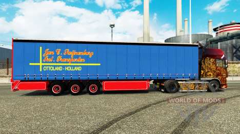 Шторно-бортовой полуприцеп January Swijnenburg для Euro Truck Simulator 2