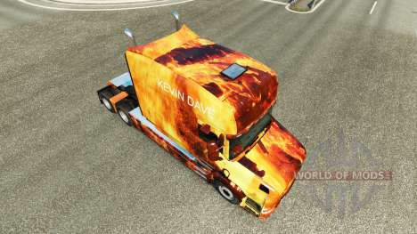 Скин Flames на тягач Scania T для Euro Truck Simulator 2