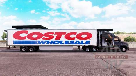 Скин Costco Wholesale на удлинённый полуприцеп для American Truck Simulator