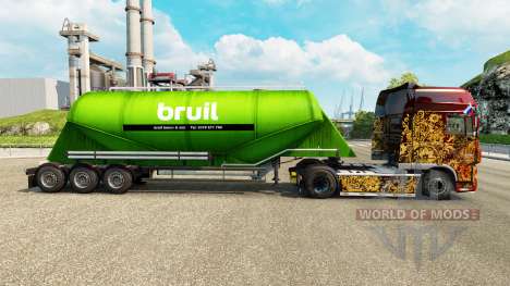 Скин Bruil на цементный полуприцеп для Euro Truck Simulator 2