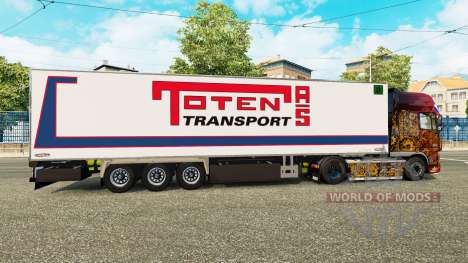 Полуприцеп-рефрижератор Chereau Toten Transport для Euro Truck Simulator 2