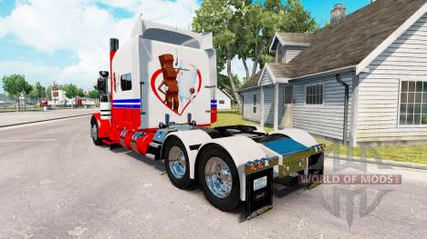 Скин Ferrero Kinderriegel на тягач Peterbilt 389 для American Truck Simulator