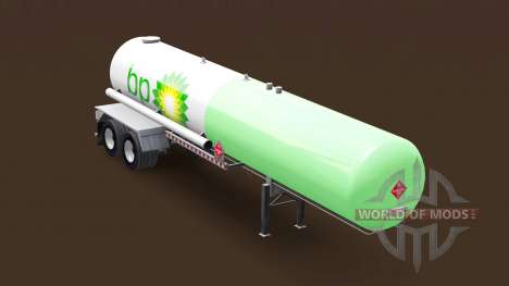 Скин BP на газовый полуприцеп-цистерна для American Truck Simulator