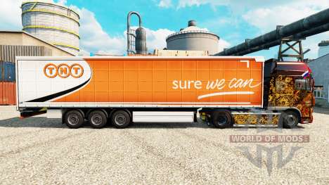 Скин TNT Express на полуприцепы для Euro Truck Simulator 2