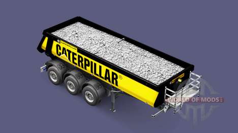 Полуприцеп-самосвал Schmitz Caterpillar для Euro Truck Simulator 2