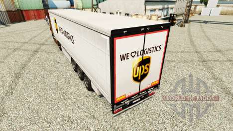 Скин UPS Logistics на полуприцепы для Euro Truck Simulator 2