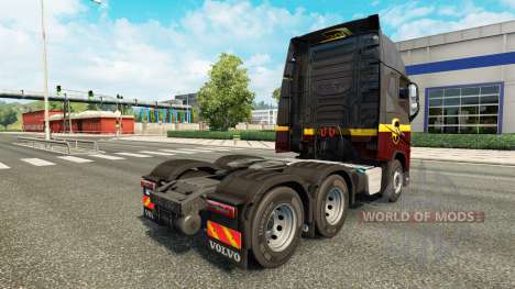 Скин UPS на тягач Volvo для Euro Truck Simulator 2