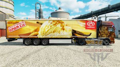 Скин Langnese на полуприцепы для Euro Truck Simulator 2