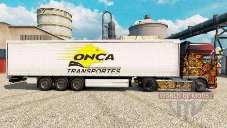 Скин Onca Transportes на полуприцепы для Euro Truck Simulator 2