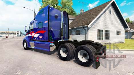 Скин B.T.Inc. на тягач Peterbilt 387 для American Truck Simulator