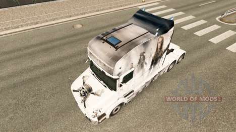 Скин Pirates на тягач Scania T для Euro Truck Simulator 2