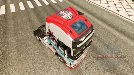 Скин Transformers на тягач Volvo для Euro Truck Simulator 2