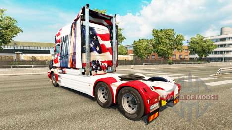 Скин Rocky USA на тягач Scania T для Euro Truck Simulator 2