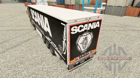 Скин Scania Truck Parts dark на полуприцепы для Euro Truck Simulator 2