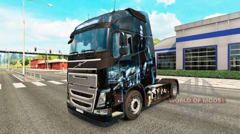 Скин Underworld на тягач Volvo для Euro Truck Simulator 2