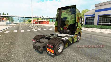 Скин Camo на тягач Volvo для Euro Truck Simulator 2