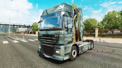 Скин Zombie на тягач DAF для Euro Truck Simulator 2