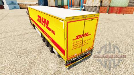 Скин DHL v2 на полуприцепы для Euro Truck Simulator 2