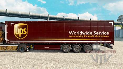 Скин United Parcel Service на полуприцепы для Euro Truck Simulator 2