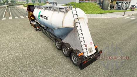 Скин Lafarge на цементный полуприцеп для Euro Truck Simulator 2