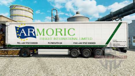 Скин Armoric Freight International на полуприцеп для Euro Truck Simulator 2