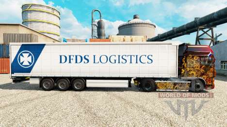 Скин DFDS Logistics на полуприцепы для Euro Truck Simulator 2