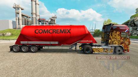 Скин Comcremix на цементный полуприцеп для Euro Truck Simulator 2