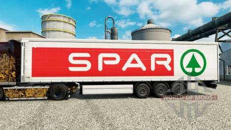 Скин SPAR на полуприцепы для Euro Truck Simulator 2