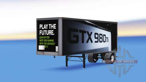 Скин NVidia GTX 980 Ti на полуприцеп для American Truck Simulator