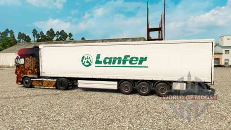 Скин Lanfer Logistics на полуприцепы для Euro Truck Simulator 2