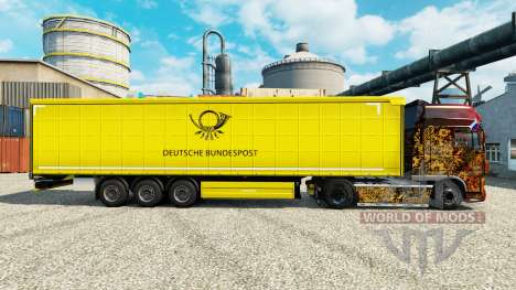 Скин Deutsche Bundespost на полуприцепы для Euro Truck Simulator 2