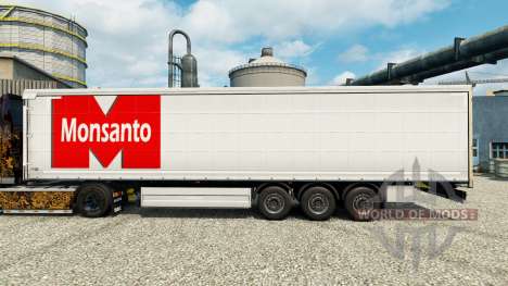 Скин Monsanto Roundup на полуприцепы для Euro Truck Simulator 2