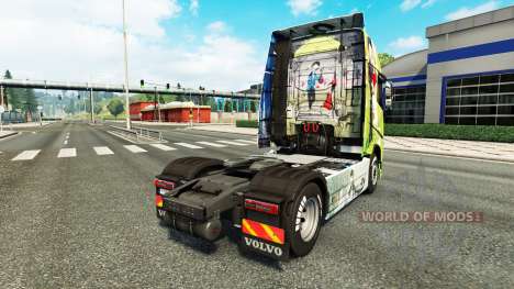 Скин Peynet на тягач Volvo для Euro Truck Simulator 2