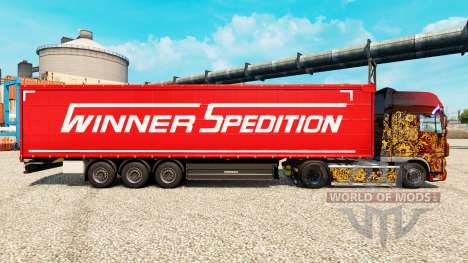 Скин Winner Spedition на полуприцепы для Euro Truck Simulator 2