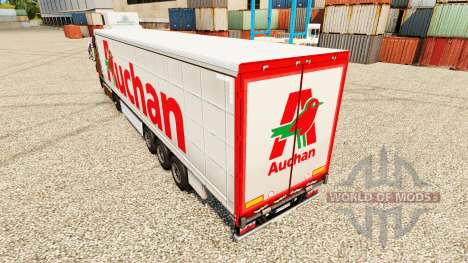 Скин Auchan на полуприцепы для Euro Truck Simulator 2