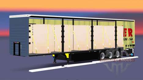 Шторный полуприцеп Schmitz Fritz Mayer для Euro Truck Simulator 2