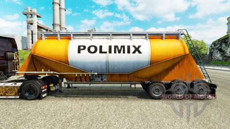 Скин Polimix на цементный полуприцеп для Euro Truck Simulator 2