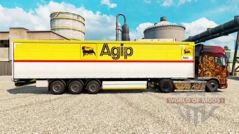 Скин Agip на полуприцепы для Euro Truck Simulator 2
