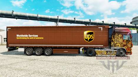 Скин United Parcel Service Inc. на полуприцепы для Euro Truck Simulator 2