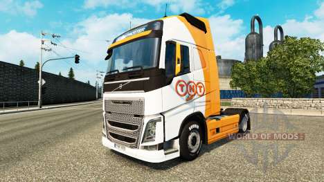 Скин TNT на тягач Volvo для Euro Truck Simulator 2