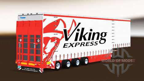 Шторный полуприцеп Krone Viking Express для Euro Truck Simulator 2