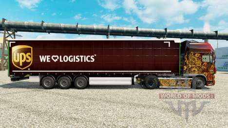 Скин UPS Inc. на полуприцепы для Euro Truck Simulator 2