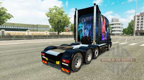 Скин Wolf v2 на тягач Scania T для Euro Truck Simulator 2