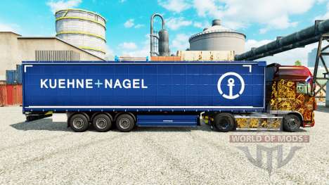 Скин Kuehne Nagel на полуприцепы для Euro Truck Simulator 2