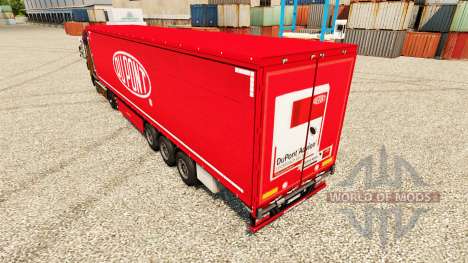 Скин Du Pont red на полуприцепы для Euro Truck Simulator 2