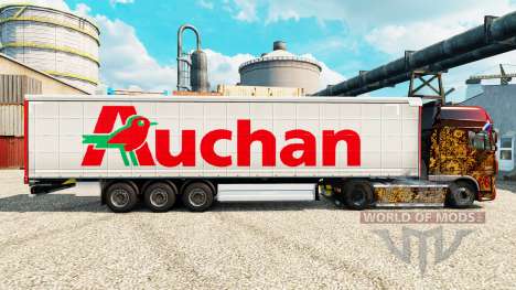 Скин Auchan на полуприцепы для Euro Truck Simulator 2